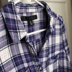 Tinsel (StitchFix) plaid button down shirt size M
